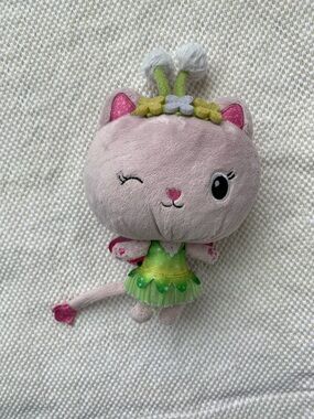 Nickelodeon Pink Winking Plush Cat with Green Tutu
